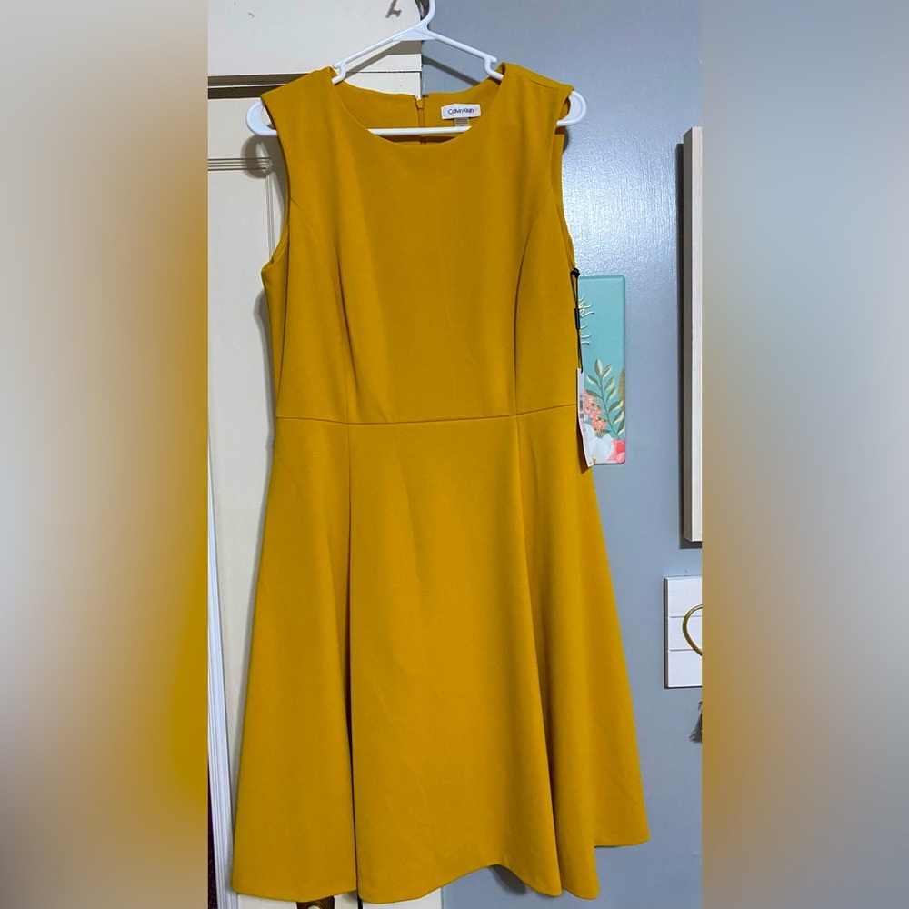Calvin Klein Mustard Dress